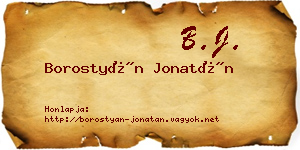 Borostyán Jonatán névjegykártya